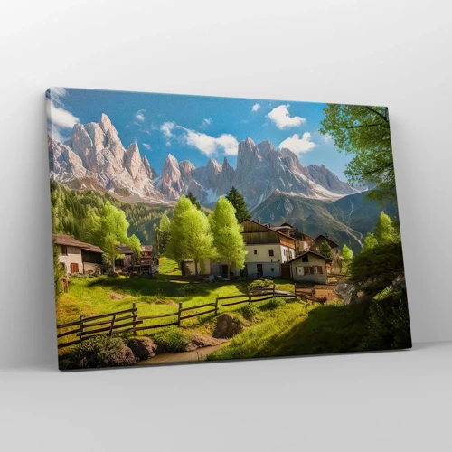 Impression sur toile - Image sur toile - Idylle alpine - 70x50 cm