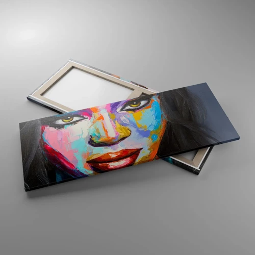 Impression sur toile - Image sur toile - Il est impossible de le quitter les yeux - 100x40 cm