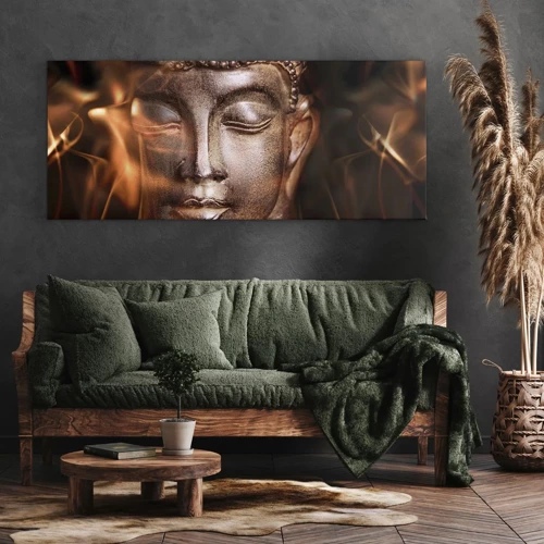 Impression sur toile - Image sur toile - Il n'existe qu'ici et maintenant - 100x40 cm