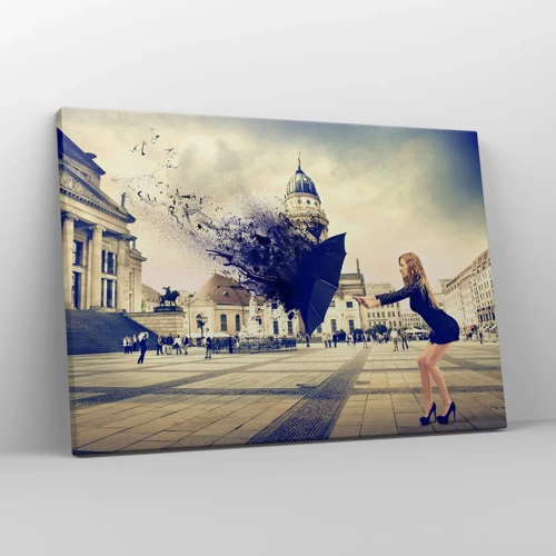 Impression sur toile - Image sur toile - Il y a un tel vent… - 70x50 cm