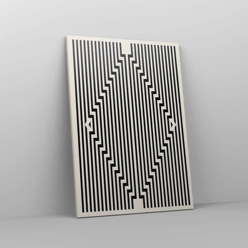 Impression sur toile - Image sur toile - Illusion géométrique - 50x70 cm