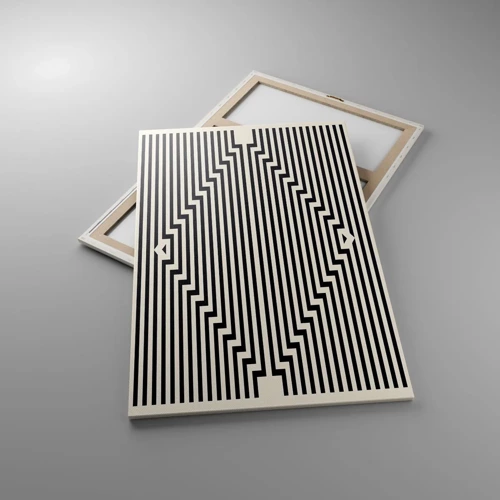 Impression sur toile - Image sur toile - Illusion géométrique - 80x120 cm