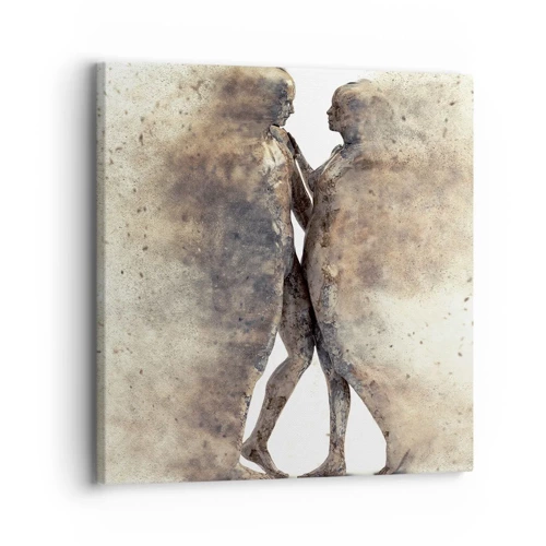 Impression sur toile - Image sur toile - Ils sont sortis de la poussière pour aimer - 30x30 cm