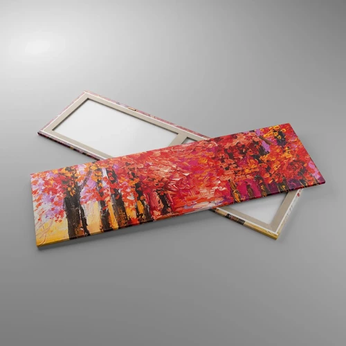 Impression sur toile - Image sur toile - Impression d'automne - 160x50 cm