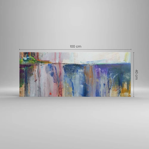 Impression sur toile - Image sur toile - Impressions et associations colorées - 100x40 cm