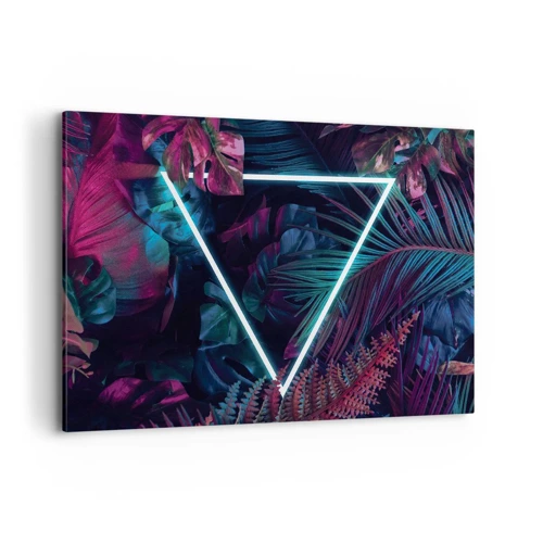 Impression sur toile - Image sur toile - Jardin de style disco - 100x70 cm