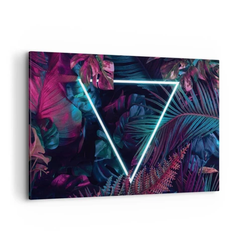 Impression sur toile - Image sur toile - Jardin de style disco - 120x80 cm
