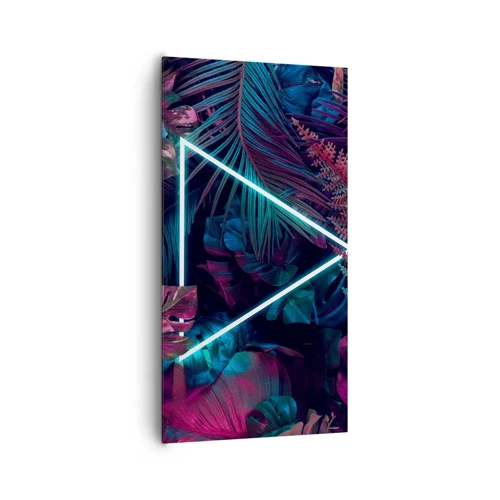 Impression sur toile - Image sur toile - Jardin de style disco - 65x120 cm