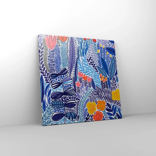 Impression sur toile - Image sur toile - Jardin hawaïen - 50x50 cm
