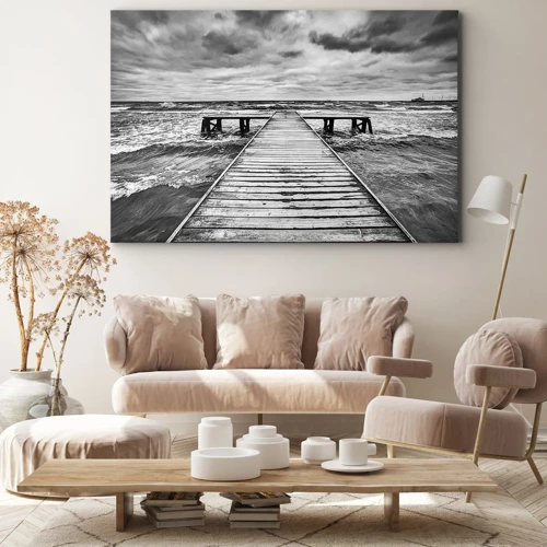 Impression sur toile - Image sur toile - J'attends que le vent, ça le chassera... - 120x80 cm