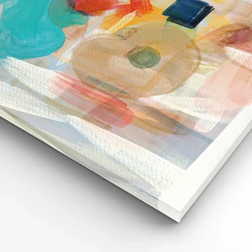Impression sur toile - Image sur toile - Jeu de couleurs - 140x50 cm