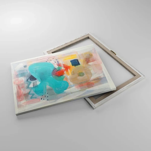 Impression sur toile - Image sur toile - Jeu de couleurs - 70x50 cm