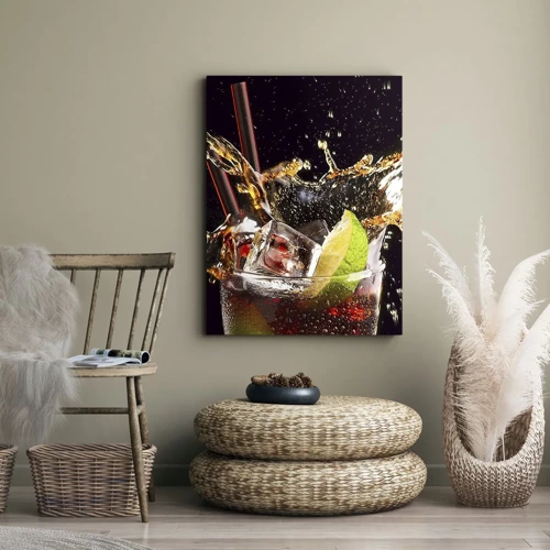 Impression sur toile - Image sur toile - Joie et énergie des couleurs - 50x70 cm