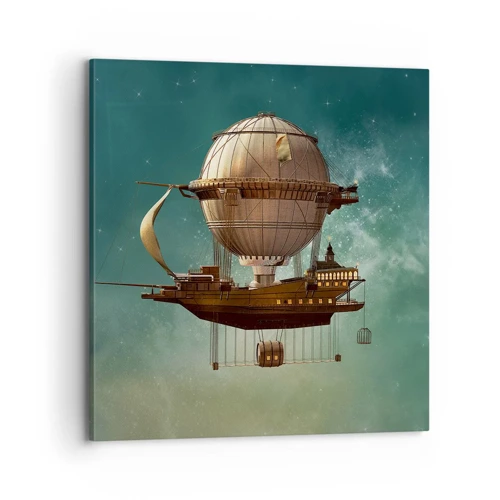 Impression sur toile - Image sur toile - Jules Verne vous salue - 70x70 cm