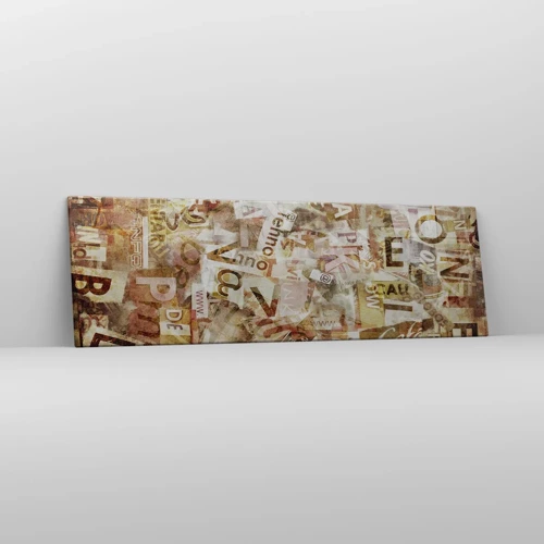 Impression sur toile - Image sur toile - J'unifie le bavardage - 160x50 cm