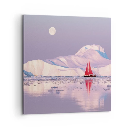 Impression sur toile - Image sur toile - La chaleur de la voile, le froid de la glace - 60x60 cm