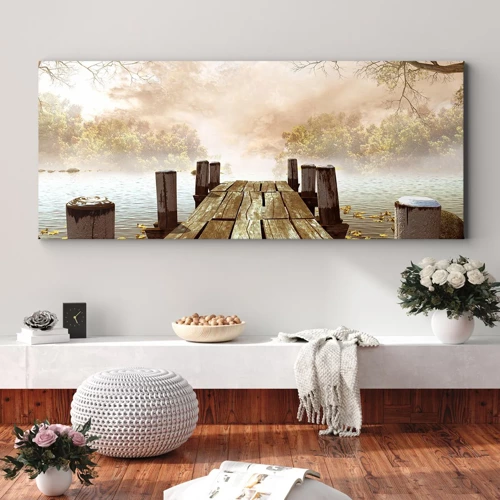 Impression sur toile - Image sur toile - La douce tristesse de l'automne - 100x40 cm