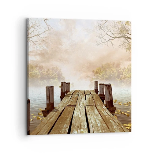 Impression sur toile - Image sur toile - La douce tristesse de l'automne - 70x70 cm