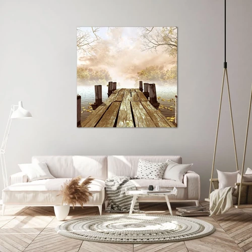 Impression sur toile - Image sur toile - La douce tristesse de l'automne - 70x70 cm