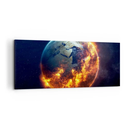 Impression sur toile - Image sur toile - La flamme de l'apocalypse - 100x40 cm