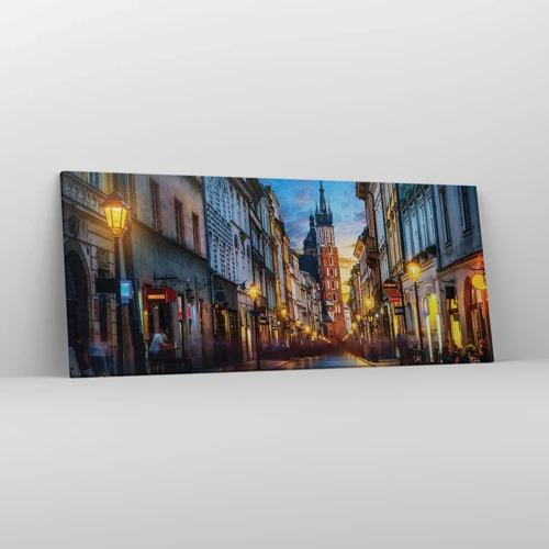 Impression sur toile - Image sur toile - La magie de Cracovie - 120x50 cm