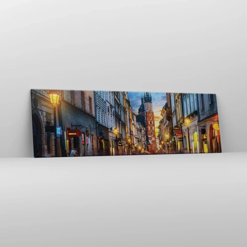 Impression sur toile - Image sur toile - La magie de Cracovie - 160x50 cm