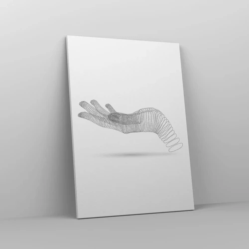 Impression sur toile - Image sur toile - La main ressort - 50x70 cm