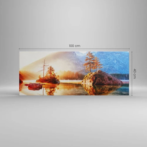 Impression sur toile - Image sur toile - La nature sous un nouveau jour - 100x40 cm