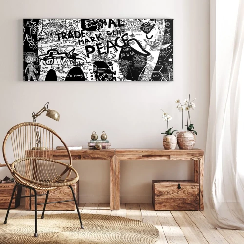 Impression sur toile - Image sur toile - La richesse des rues - 100x40 cm