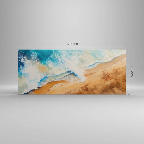 Impression sur toile - Image sur toile - La vague qui revient - 120x50 cm