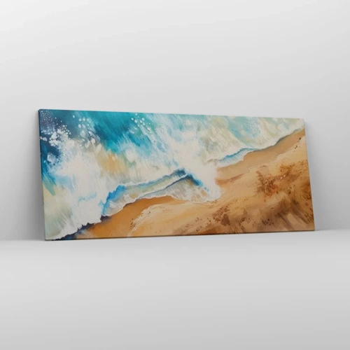 Impression sur toile - Image sur toile - La vague qui revient - 120x50 cm