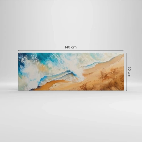 Impression sur toile - Image sur toile - La vague qui revient - 140x50 cm