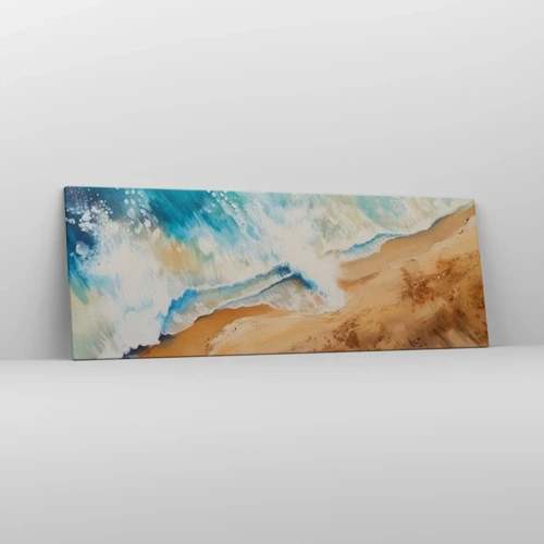 Impression sur toile - Image sur toile - La vague qui revient - 140x50 cm