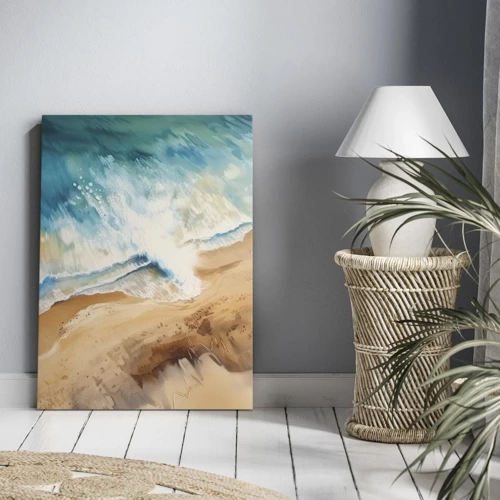 Impression sur toile - Image sur toile - La vague qui revient - 45x80 cm