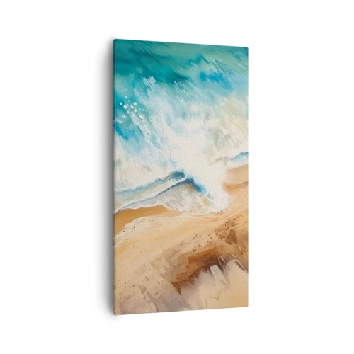 Impression sur toile - Image sur toile - La vague qui revient - 55x100 cm