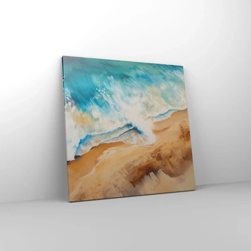 Impression sur toile - Image sur toile - La vague qui revient - 60x60 cm