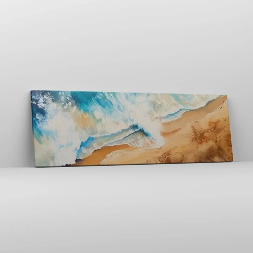 Impression sur toile - Image sur toile - La vague qui revient - 90x30 cm