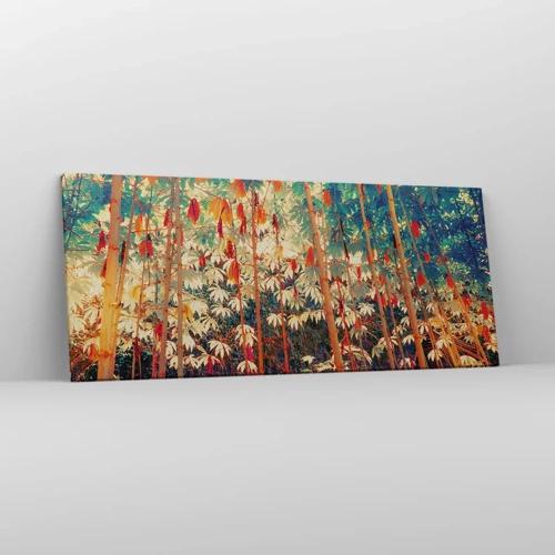 Impression sur toile - Image sur toile - La vie secrète des feuilles - 120x50 cm