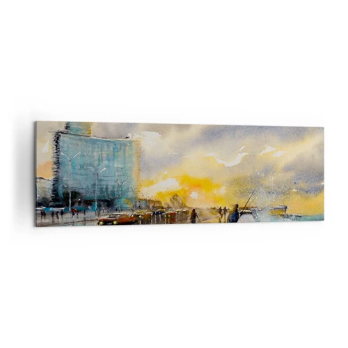 Impression sur toile - Image sur toile - La vie sur le rivage - 160x50 cm