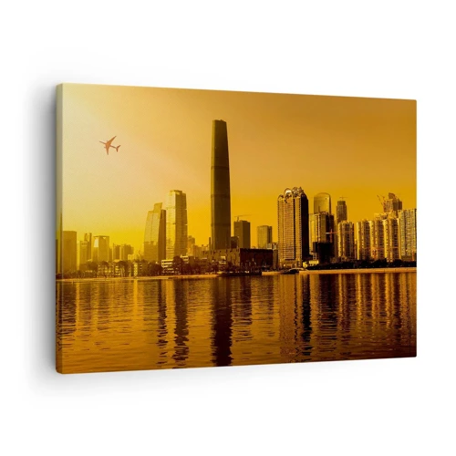 Impression sur toile - Image sur toile - La ville en or - 70x50 cm