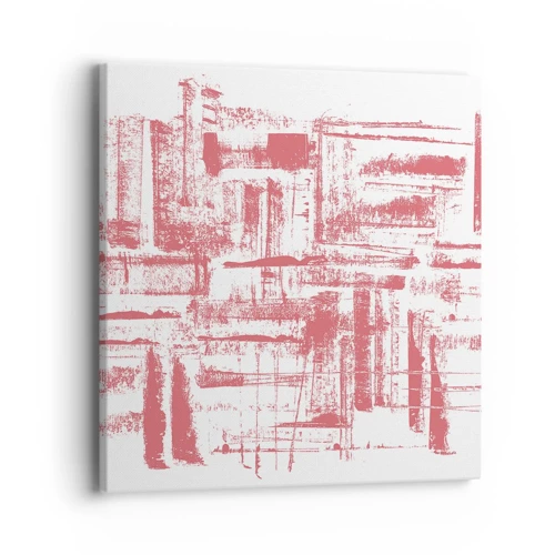 Impression sur toile - Image sur toile - La ville rouge - 40x40 cm