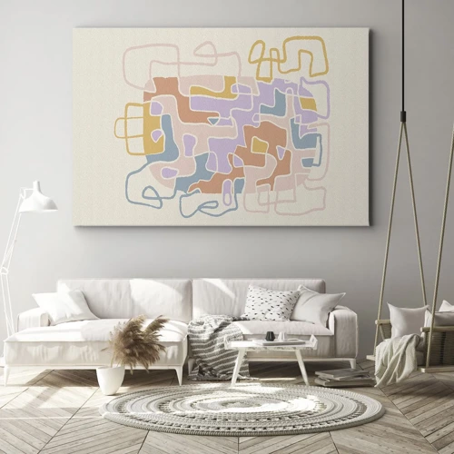 Impression sur toile - Image sur toile - Labyrinthe – une aventure joyeuse - 100x70 cm