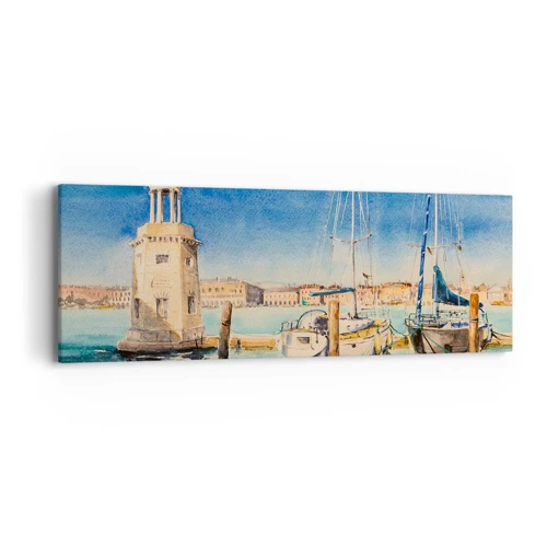 Impression sur toile - Image sur toile - Lagune ensoleillée - 90x30 cm