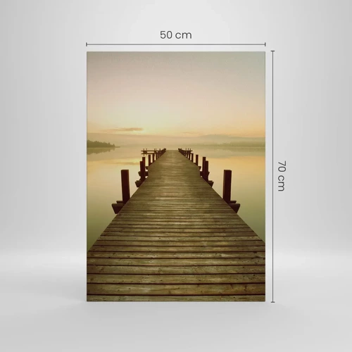 Impression sur toile - Image sur toile - L'aube, les premières lueurs, le jour  - 50x70 cm