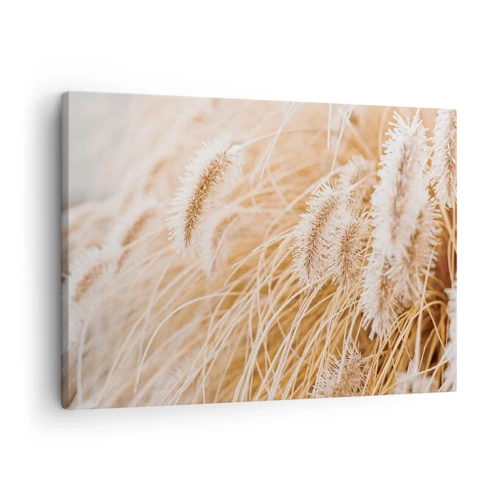 Impression sur toile - Image sur toile - Le bruissement doré de l'herbe - 70x50 cm