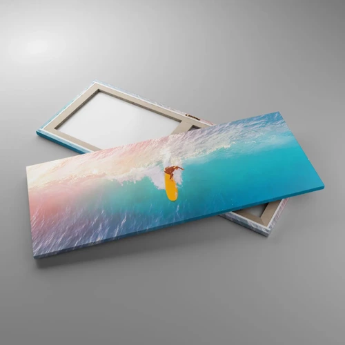 Impression sur toile - Image sur toile - Le cavalier de l'océan - 100x40 cm