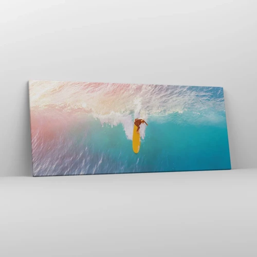 Impression sur toile - Image sur toile - Le cavalier de l'océan - 120x50 cm
