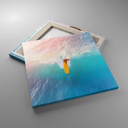 Impression sur toile - Image sur toile - Le cavalier de l'océan - 40x40 cm
