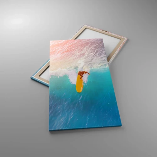 Impression sur toile - Image sur toile - Le cavalier de l'océan - 65x120 cm