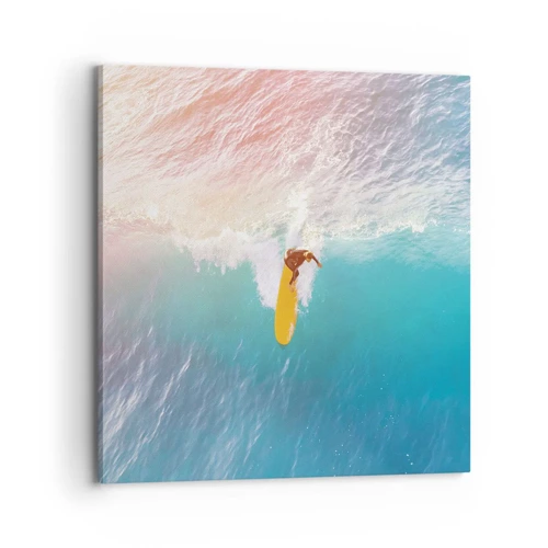 Impression sur toile - Image sur toile - Le cavalier de l'océan - 70x70 cm